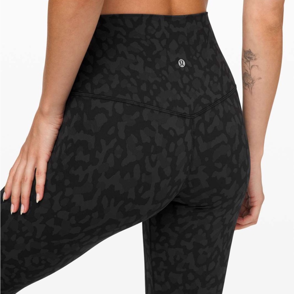lululemon athletica align crop Formation Camo Deep Coal Multi leggings